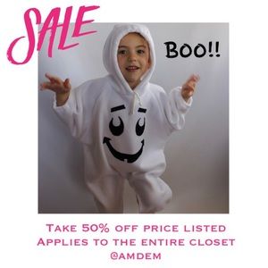 (Sz 2) Ghost Costume - Toddler Knit Romper